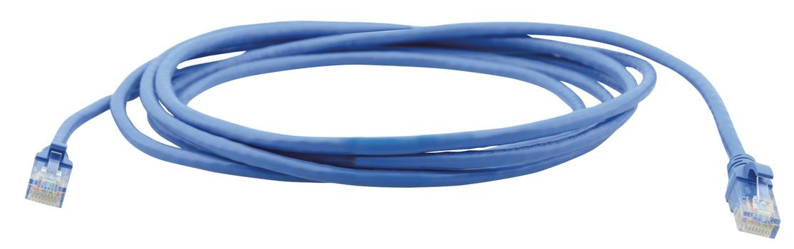 KRAMER PC6A-LS508 | Cat 6a | S/FTP | Low smoke/ halogen free | Patch round (standard) | Blue | 3m (99-36020003)