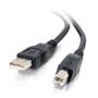 C2G 6.6ft USB A to USB B Cable - USB A to B Cable - USB 2.0 - Black - M/M - USB-kabel - USB (hane) till USB typ B (hane) - USB 2.0 - 2 m - svart