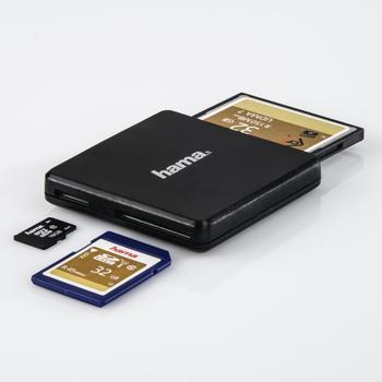 HAMA USB-3.0 Multi Card Reader SD MicroSD CF black (124022)