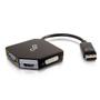 C2G G DisplayPort to HDMI, VGA, DVI Adapter Converter - M/F - Video converter - DVI, HDMI, VGA - DVI, HDMI, VGA - black (54340)
