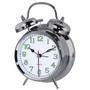 HAMA Alarm Clock Nostalgy, silver fluorescent        186326