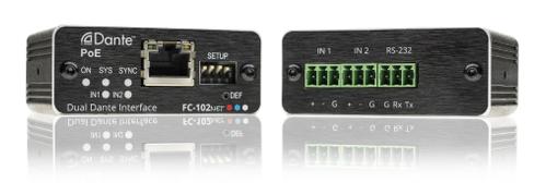 KRAMER FC-102Net | 2â€“Channel Dante Encoder & PoE Acceptor | (13-80534090)
