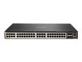 Hewlett Packard Enterprise HPE Aruba 6300M - Switch - L3 - Managed - 48 x 100/1000/2.5G/5G (PoE+) + 4 x 1 Gigabit / 10 Gigabit / 25 Gigabit / 50 Gigabit SFP56 (uplink / stacking) - front and side to back - rack-mountable - PoE+