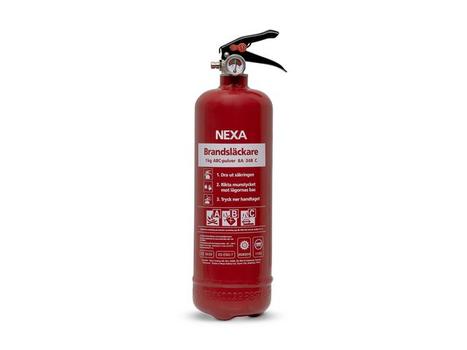 NEXA Brannslukningsapparat 1kg Pulver 8A Rød (13401)