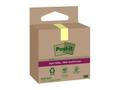 POST-IT Super Sticky notes Recycled Gul 47,6x47,6 mm