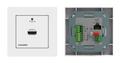 KRAMER WP-789T/EU-80/86(W) - 4K60 4:2:0 HDMI 1-gang PoE Wall-plate transmitter with RS-232 & IR