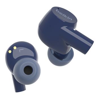 BELKIN SoundForm Rise - True wireless-hörlurar med mikrofon - inuti örat - Bluetooth - blå (AUC004BTBL)