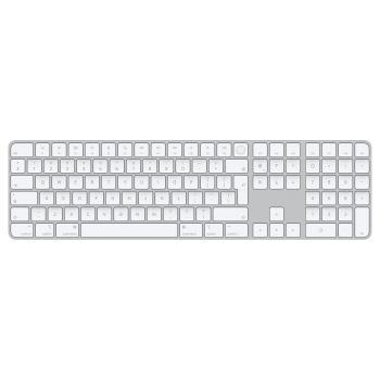 APPLE Magic Keyboard with Touch ID and Numeric Keypad - Tangentbord - Bluetooth - QWERTY - Internationell engelska - silver - för iMac (Tidigt 2021), Mac mini (Sent 2020), MacBook Air (Sent 2020), MacBook P (MK2C3Z/A)