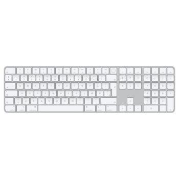 APPLE e Magic Keyboard with Touch ID and Numeric Keypad - Keyboard - Bluetooth,  USB-C - QWERTY - Danish (MK2C3DK/A)