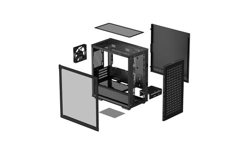DEEPCOOL CH370 Micro ATX Case, Black (R-CH370-BKNAM1-G-1)