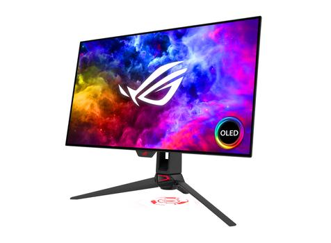 ASUS 27" ROG Swift gamingskjerm PG27AQDM 2560x1440 OLED, 240hz, 0.03ms, 135k:1, G-Sync compatbile,  2xHDMI/DP (90LM08Q0-B01A70)