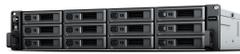 SYNOLOGY RackStation RS2423+ - NAS server - 12 bays - rack-mountable - SATA 6Gb/s - RAID RAID 0, 1, 5, 6, 10, JBOD - RAM 8 GB - Gigabit Ethernet / 10 Gigabit Ethernet - iSCSI support - 2U