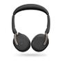 JABRA a Evolve2 65 Flex MS Stereo - Headset - on-ear - Bluetooth - wireless - active noise cancelling - USB-C - black - Certified for Microsoft Teams (26699-999-899)