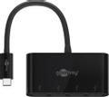GOOBAY 4-Port USB-A Multiport Adapter - Black