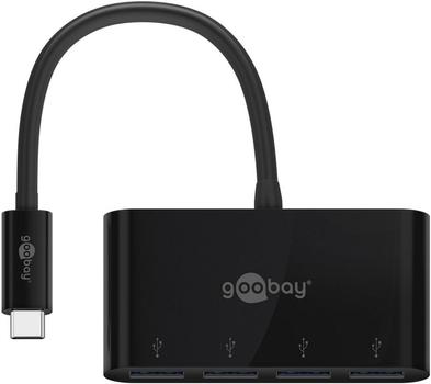 GOOBAY 4-Port USB-A Multiport Adapter - Black (61073)