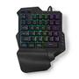 NEDIS - keyboard - wired single-handed gaming - black - Gaming Tastatur - Sort