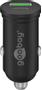 GOOBAY Dual Car Charger PD 45W, 3.0A, 1x USB-A 1x USB-C - Black