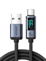 Joyroom Prism Series 66W USB-A to USB-C Cable with Display, 1.2m - Black