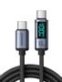 Joyroom Prism Series A16 USB-C / USB-C 100W 1.2m Cable with LED Display - Black