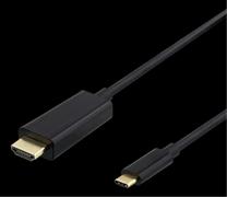 DELTACO USB-C to HDMI cable, 1m, 4K@60Hz, black