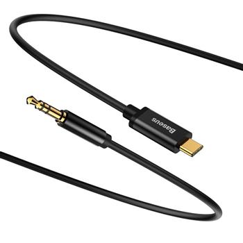 BASEUS Yiven Audio cable USB-C to mini jack 3.5mm 1.2m (Black) (CAM01-01)