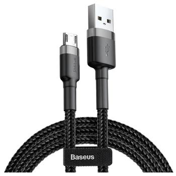 BASEUS Cafule USB-A to Micro-USB Cable 2m - Black / Grey (CAMKLF-CG1)