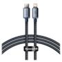 BASEUS Crystal Shine USB-A to Lightning Charging Cable 20W, 1.2m - Black