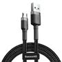 BASEUS Cafule USB-A to Micro-USB Cable 2.4A 1m - Black / Grey