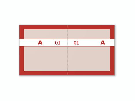 Mayland kuponbog med 2 x 100 blade i rød (92220590*10)