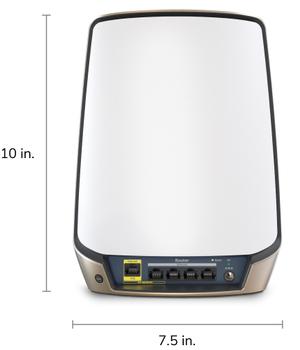 NETGEAR Orbi 860 Series RBR860S - Wifi-systeem - (router) - tot 2700 vierkante voet - maas 10GbE - Wi-Fi 6 - Tri-Band (RBR860S-100EUS)