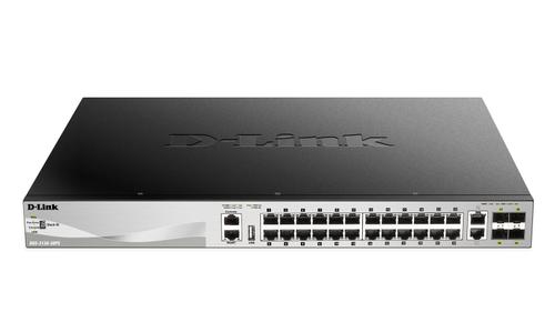 D-LINK 24 x 10/ 100/ 1000BASE-T PoE ports (370W budget) Layer 3 (DGS-3130-30PS/SI)