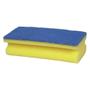 ABENA Skuresvamp, 12x6,5x4,2cm, blå, polyether/polyester/nylon, medium skureeffekt