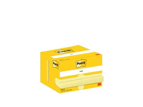 POST-IT notesblok 76x50mm gul 12 blk (7100290170*16)