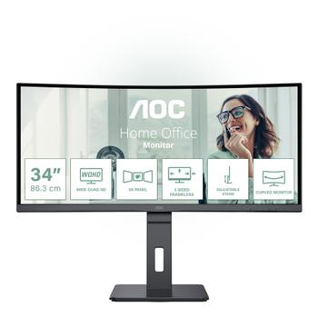 AOC CU34P3CV 34inch VA 3440x1440 21:9 4ms HDMI DP USB Black (CU34P3CV)