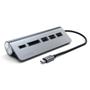 SATECHI USB-C Aluminum USB Hub & Card Reader - Silver (ST-TCHCRS)