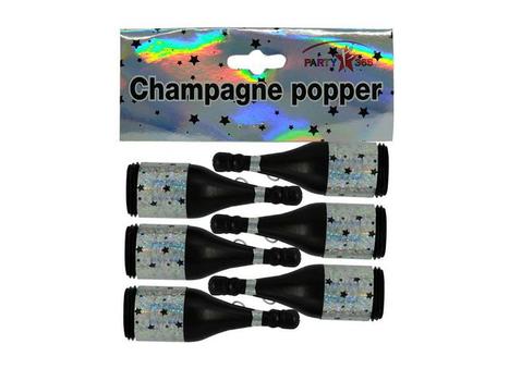 EMO Party poppers FESTIVAL champ. 9 cm (6) (40436)