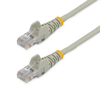 STARTECH "Cat5e Patch Cable with Snagless RJ45 Connectors - 5 m, Grey" (45PAT5MGR)