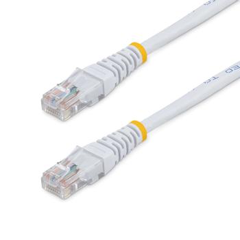 STARTECH StarTech.com 15m White Molded Cat5e UTP Patch Cable (M45PAT15MWH)