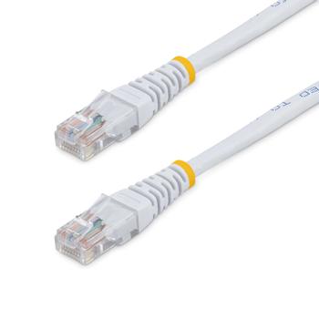 STARTECH StarTech.com Molded Cat 5e UTP Patch Cable - Patch cable - RJ-45 (M) to RJ-45 (M) - 15 m - UTP - CAT 5e - molded - white (M45PAT15MWH)