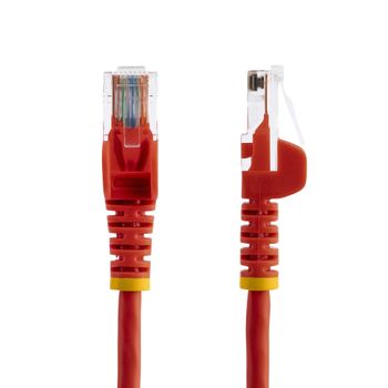 STARTECH "Cat5e Patch Cable with Snagless RJ45 Connectors - 1m, Red" (45PAT1MRD)