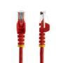 STARTECH 3M CAT 5E RED SNAGLESS ETHERNET RJ45 CABLE MALE TO MALE CABL (45PAT3MRD)