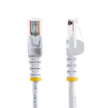 STARTECH "Cat5e Ethernet Patch Cable with Snagless RJ45 Connectors - 5 m, White" (45PAT5MWH)