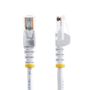 STARTECH 2M CAT 5E WHITE SNAGLESS ETHERNET RJ45 CABLE MALE TO MALE CABL (45PAT2MWH)