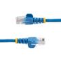 STARTECH StarTech.com 0.5m Blue Snagless Cat5e Patch Cable (45PAT50CMBL)