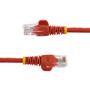 STARTECH 1M CAT 5E RED SNAGLESS ETHERNET RJ45 CABLE MALE TO MALE CABL (45PAT1MRD)