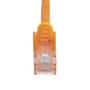 STARTECH StarTech.com 0.5m Orange Snagless Cat5e Patch Cable (45PAT50CMOR)