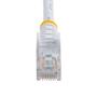 STARTECH 2M CAT 5E WHITE SNAGLESS ETHERNET RJ45 CABLE MALE TO MALE CABL (45PAT2MWH)