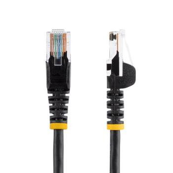 STARTECH StarTech.com 5m Black Snagless Cat5e UTP Patch Cable (45PAT5MBK)