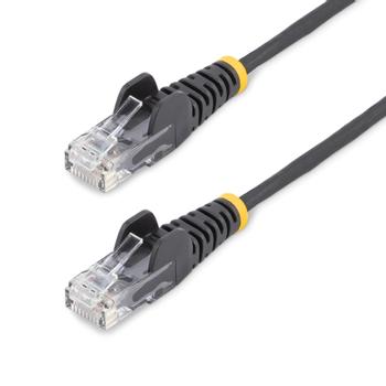 STARTECH StarTech.com 1.5m CAT6 Slim Snagless RJ45 Connectors Gigabit Ethernet Cable (N6PAT150CMBKS)