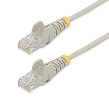 STARTECH 0.5M SLIM CAT6 CABLE - GREY SNAGLESS - 28 AWG COPPER WIRE CABL (N6PAT50CMGRS)